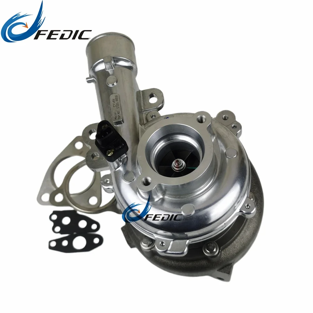 Turbocharger CT16V 17201-30010 for Toyta Landcruiser D-4D 1KD-FTV 120 Kw 163 HP 2000