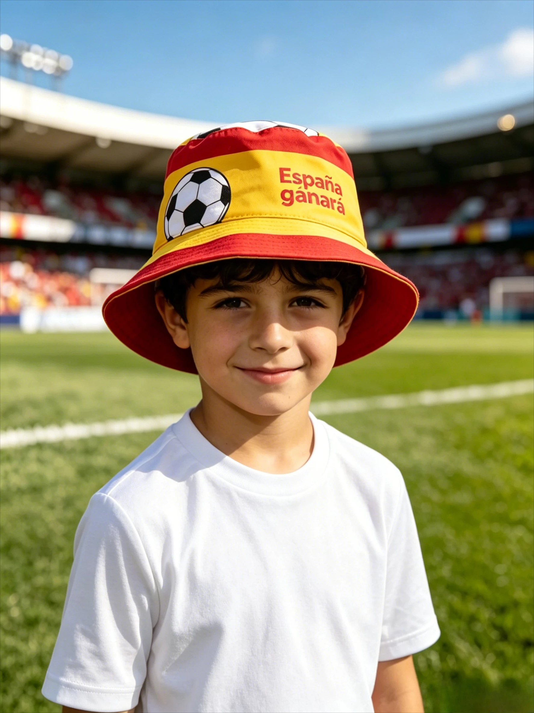 

Spain Football Fans Bucket Hat España Ganará Soccer Print Sun Cap Unisex Foldable Fisherman Hat for Sports Events & Outdoor