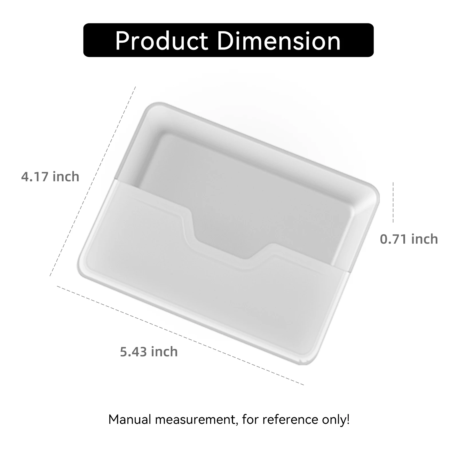 Smabee for Honda Prelude 6th Gen BF1 2025-2026 Transparent Hidden Center Console Armrest Storage Tray Interior Accessories