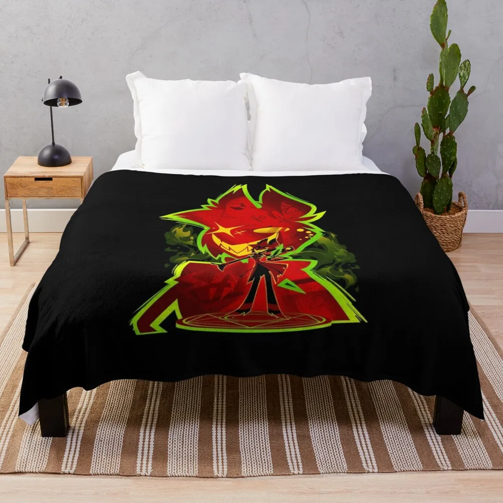 

The Radio Demon Alastor Throw Blanket warm winter Blankets For Bed Blankets