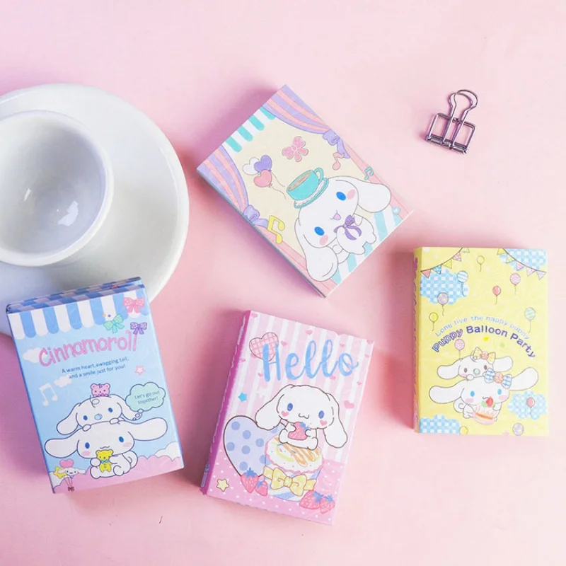 

12 шт./лот Sanrio Cinnamoroll 6 складной блокнот липкие заметки милые канцелярские этикетки N раз блокнот закладка Post школьные принадлежности