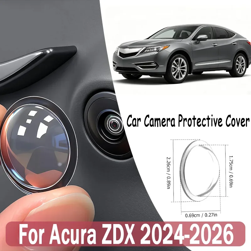 

For Acura ZDX 2024-2026 2Pcs 360° Rear View Camera Cover, Anti-Scratch PC Film, Waterproof Dustproof Protector