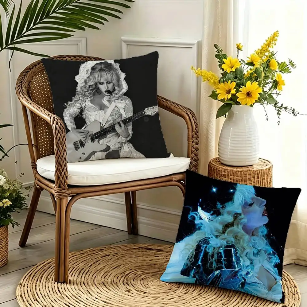 

Singer L-Lady Gaga-a Double-sided print Pillow Case Pattern Printed Pillowcase For Living Room Sofa Cushion Cover