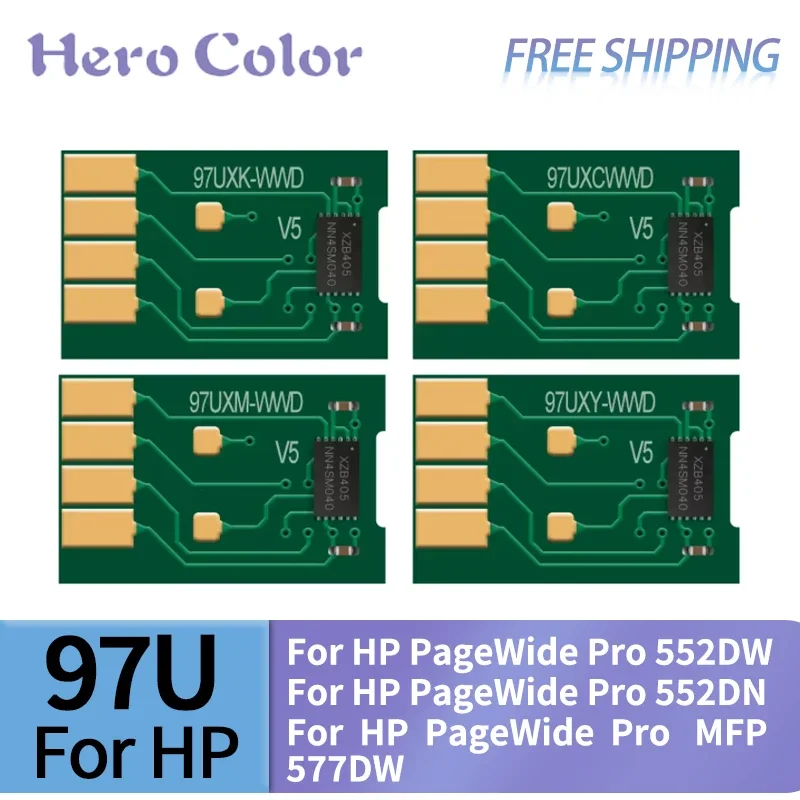 Compatible For HP Auto Reset Chip PageWide Pro 352dw 452dn 452dw 377dw 477dn 477dw 552dw 577dw 577z Printer Inkcartridge Chip