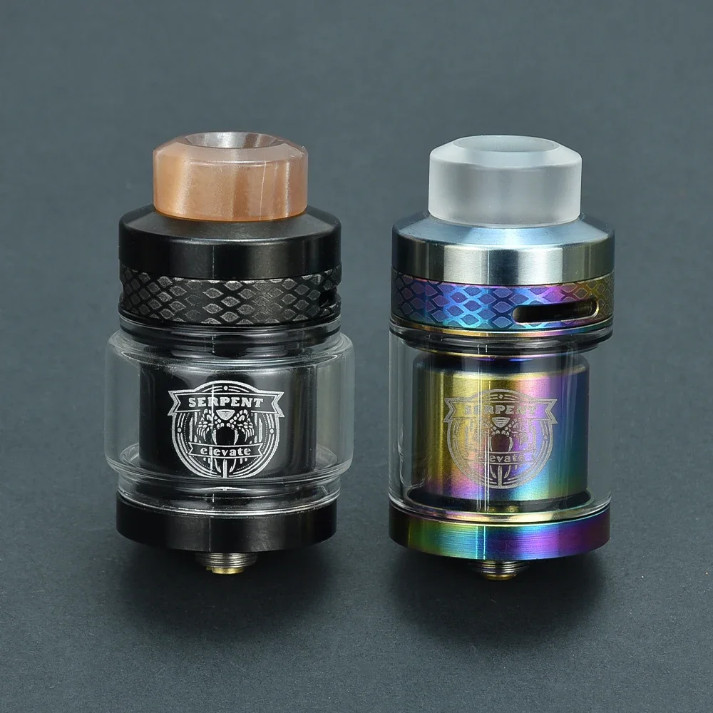 

SERPENT ELEVATE RTA Tank 3,5 мл 4,5 мл Верхнее наполнение Восстанавливаемый распылитель для электронных сигарет 24 мм Vape vs zeus x rta Tank