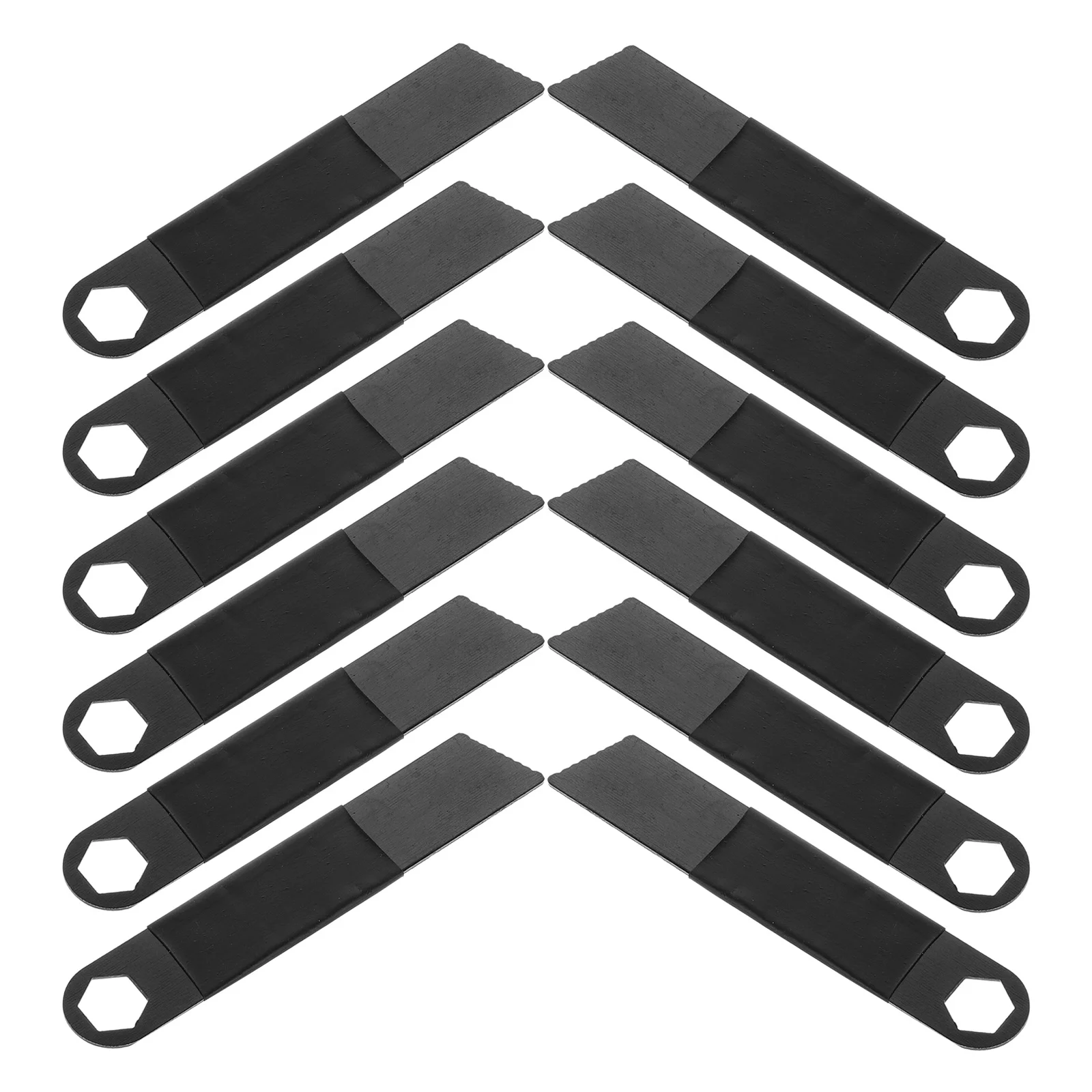 12pcs Outdoor Survival Fire Starter Rod Stainless Steel Scraper For Camping Hiking Emergency Gear Fire Starting Tool