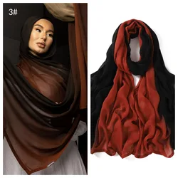 Venta al por mayor, bufanda Hijab de rayón de algodón de talla grande para mujer, envolturas y chales de alta calidad para mujer, diadema musulmana, turbante islámico