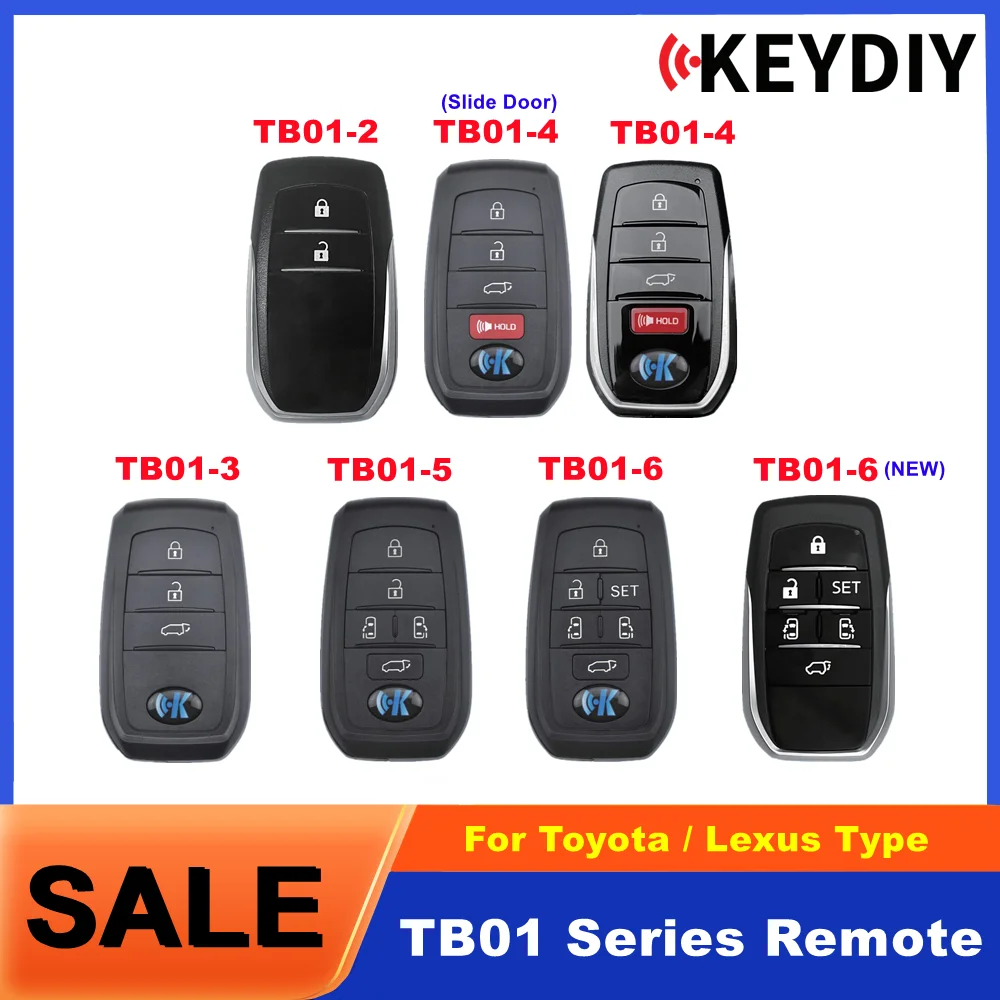 

KEYDIY KD TB01 Series Remote Universal Car Keys for Toyota/Lexus TB01-2 TB01-3 TB01-4 TB01-5 TB01-6 With 8A Transponder