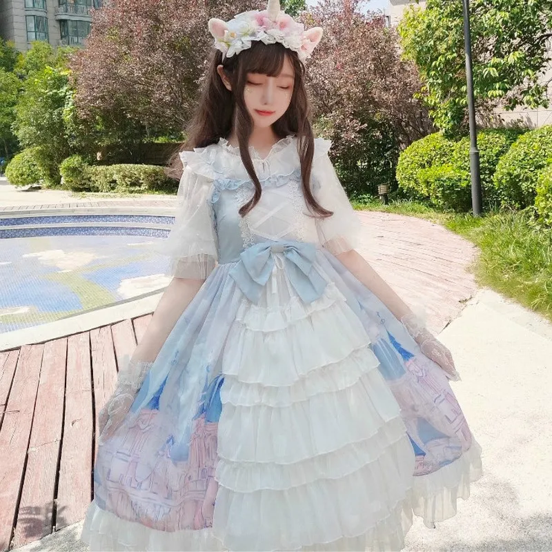 Full Set of Adult Ceremony Lolita Dress Student