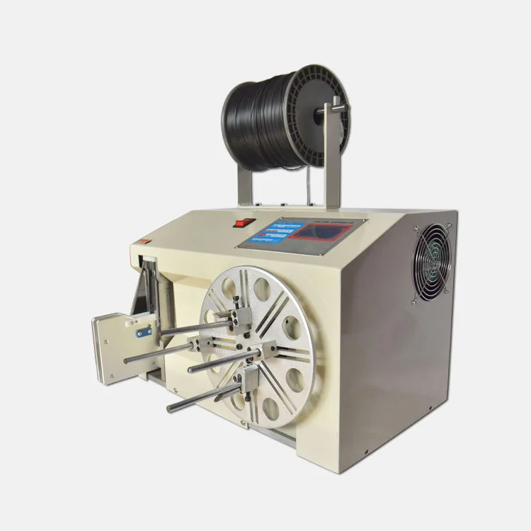Manual Cable Reel Winding Machine Automatic Cable Coiling Machine Data Wire Power Cable Winding and Tying Machine