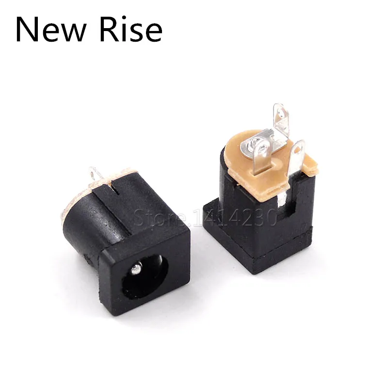 10Pcs DC-012 DC Power Supply Jack Socket 5.5X2.1MM 5.5-2.1MM 180 Degree Pin