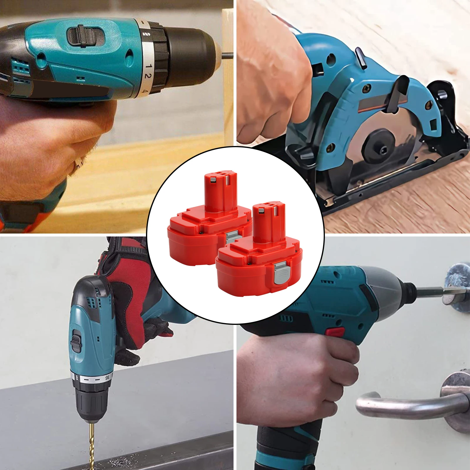 Akumulator do narzędzi Makita PA18 Ni-MH 18V 4000mAh, kompatybilny z modelami PA18, 1822, 1823, 1834, 1835, 192827-3, 192829-9, 193159-1, 193140-2. — zdjęcie produktu 5