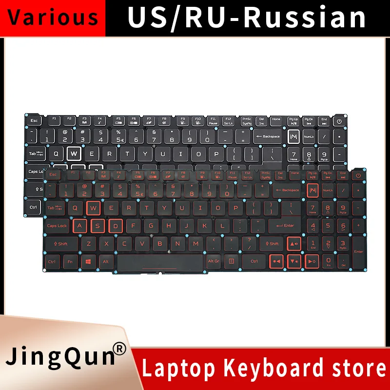 SpanishPT-BRBrazilRussianKeyboardForAcerNitro5N18C3N18C4AN515-544344AN517-51AN517-52GamingLaptopRedBacklight-AliExpress7