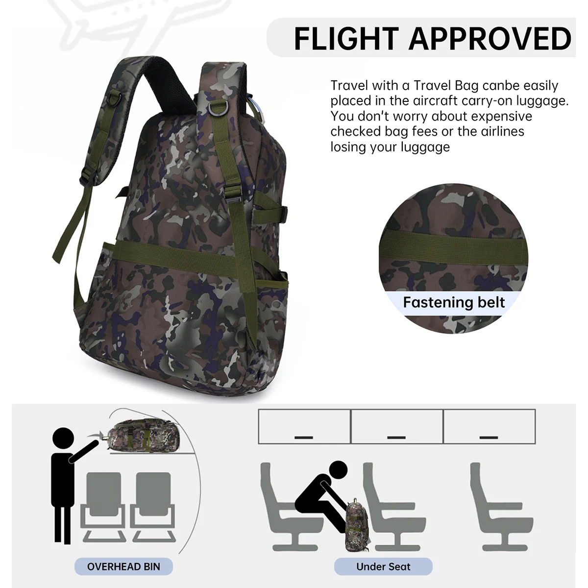Tactical Backpack, High-Quality Camping and Military Commemorative Bag, Multi-Functional Field Operation Camouflage Backpack, Men's Outdoor Backpack for Students