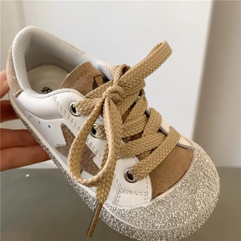 Cute Star Children Casual Shoes Soft Sole 2024 Autumn Baby Girl Shoes Toddler Boy Shoes Sneakers Lightweight Baby\'s Shoes