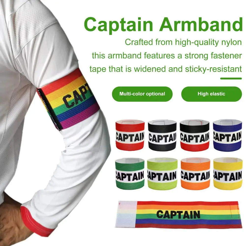 Soccer Captain Armband Outdoor Team Sports Players Band Adjustable Nylon Elastic Armband For Football Rugby Basketball 캡틴 암반트