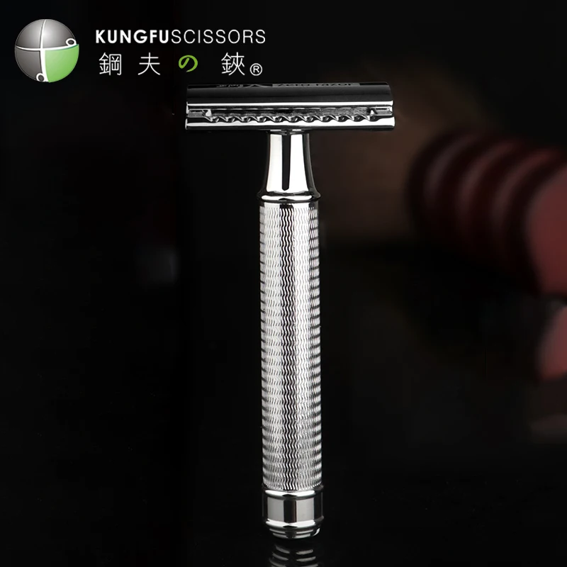 Barber Safety Razor Straight Razor Adjustable Close Shaving Bald Beard Shaving Razor for Man