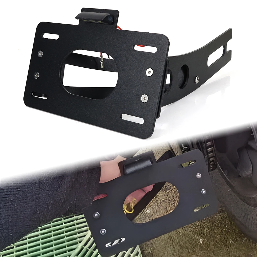 Fit for Honda Shadow VT 600 C 1988-2000 Side Fender Eliminator Side Mount License Plate Holder Side License Plate Holder