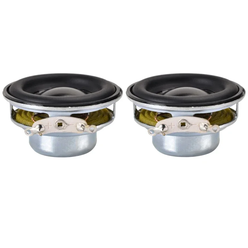 2Pcs/lot 40MM 4 Ohm 5W Audio Portable Speakers 1.5 Inch 16 Core Small Full Range Rubber Side NdFeB Waterproof  DIY Speaker