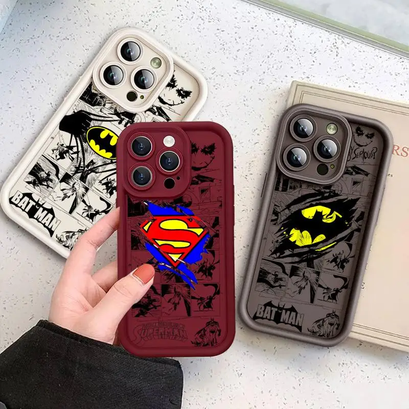 B-Bat-man Spider Logo Phone Case for Realme C15 C20 C21 C21Y C31 C35 C53 C55 11 Pro 12 8i 9i 10 10 Pro 4G 5G Soft Cover