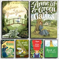 A-Anne of Green Gables Anime Poster Stickers HD Waterproof Painting Wall Art for Bedroom Living Room Home Decor Decoration Gift
