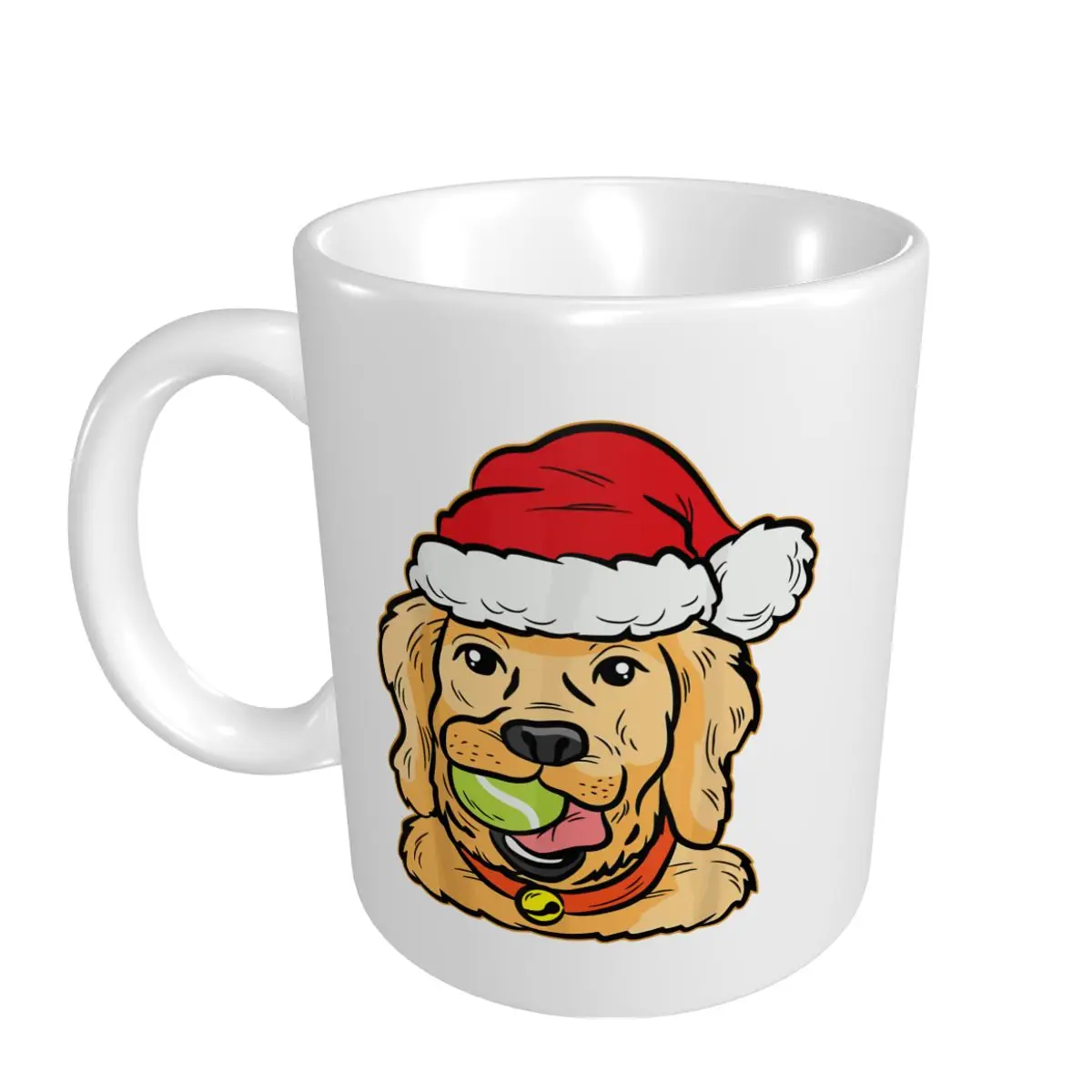 Mark Cup Mug Christmas Golden Retriever Dog Coffee Mugs Tea Milk Water Cup Travel Mugs For Office Home