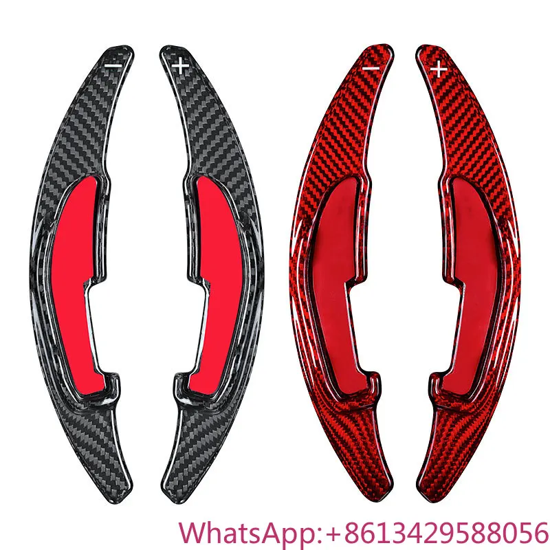 

Steering Paddles Shifter Black Red Carbon Fiber Glass Fiber Wheel Paddle Shifter Carbon Design Style Fits ForBMW M Series