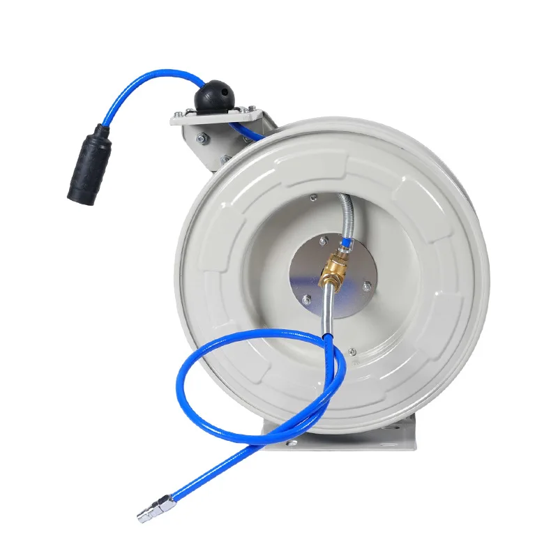 

2025Retractable Pressure Washer Hose Reel Heavy Duty Auto Rewind Hose Reel With Hose 30m