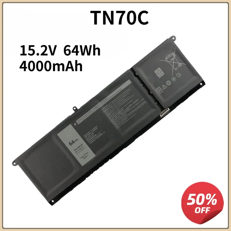 

15.2V 64Wh Laptop Battery TN70C JGCCT N9XX1 TN70C XDY9K For DELL Vostro 3510 3515 5410 5510 Series Latitude 3320 3420 3520 New