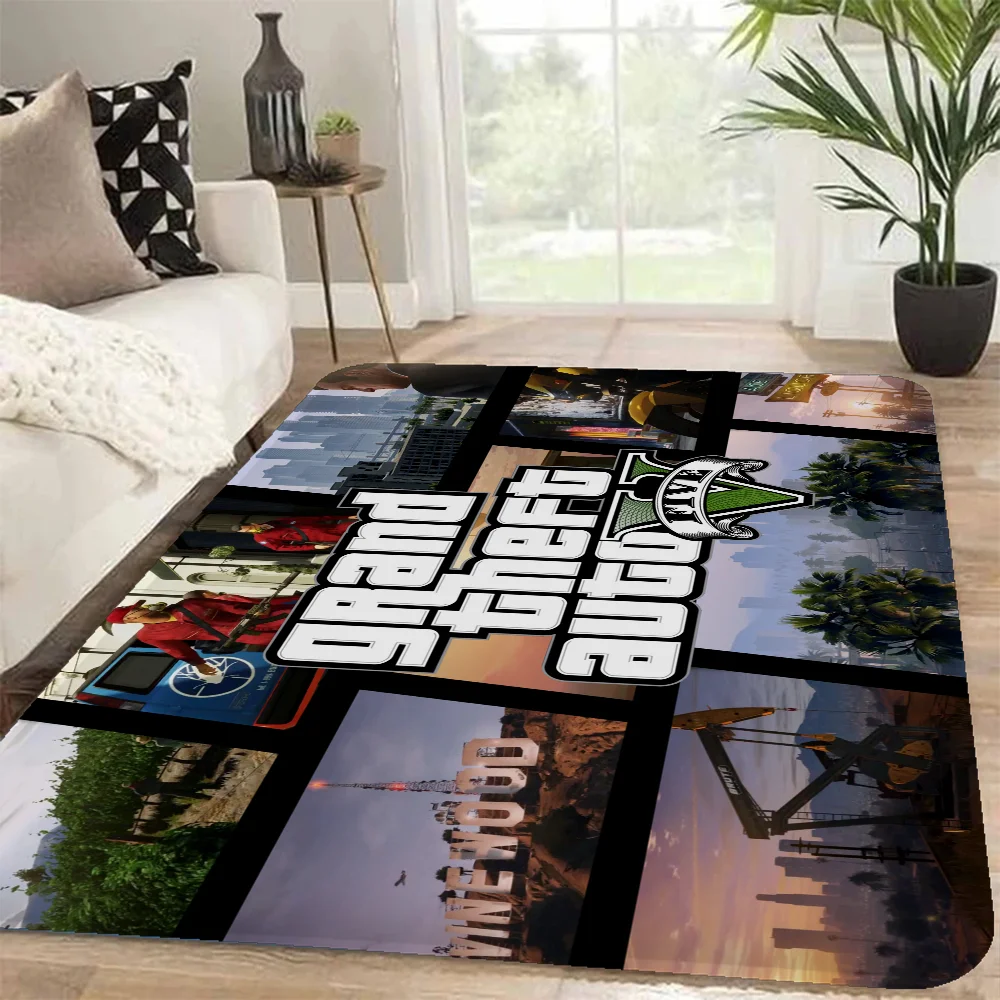 Grand Theft-Auto GTA-V Game Floor Carpet Kids Room Bedroom Decoration Balcony Anti-Slip Doormat Living Room Hotel Decor Mat