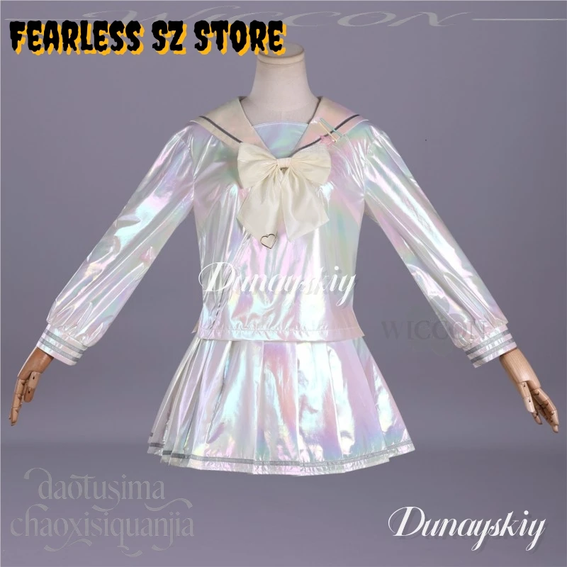 

Косплей по аниме-фильму NEEDY OVERDOSE: Kangel OMGkawaiiAngel, Jirai Kei Styles, лазерное платье JK, модные парики Y2K, косплей на Хэллоуин
