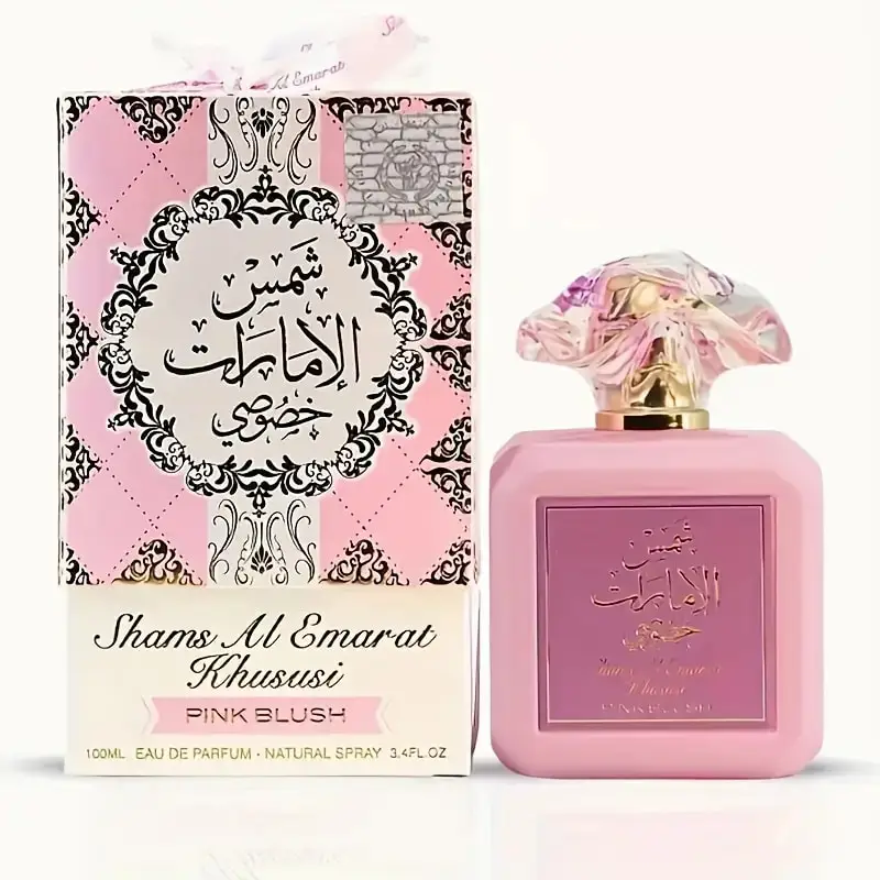 

Розовые румяна Shams Al Emarat Khususi EDP - сочное яблоко, кокос и сливочный сахар, очаровательный выбор на Хэллоуин, рождественский подарок