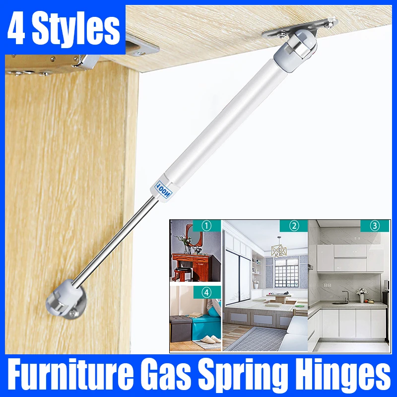 

1PCS 10KG Furniture Gas Spring Hinges Kitchen Cupboard Cabinet Hydraulic Hinge Door Strut Lid Support Cabinet Door Support Rod