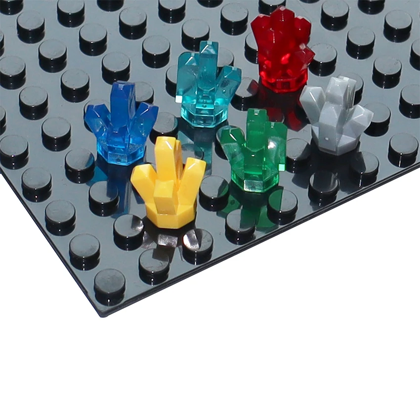 50pcs Crystal Stone Gem Transparent Ore Mine Compatible With 30385 Brick MOC Building Blocks Parts DIY Educational Creative Toys