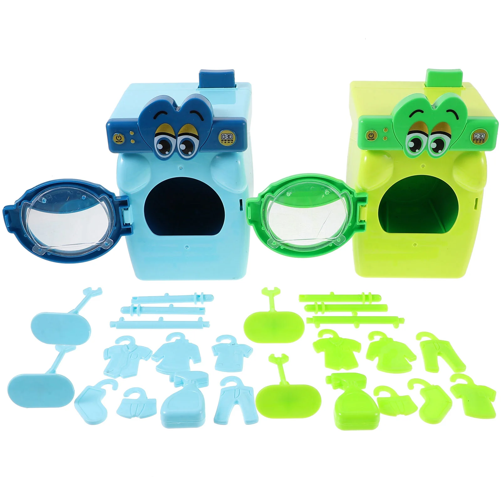 Mini Washing Machine Adorable Washer Model Plaything Simulation Educational Childrens Toys Fake Kids Abs