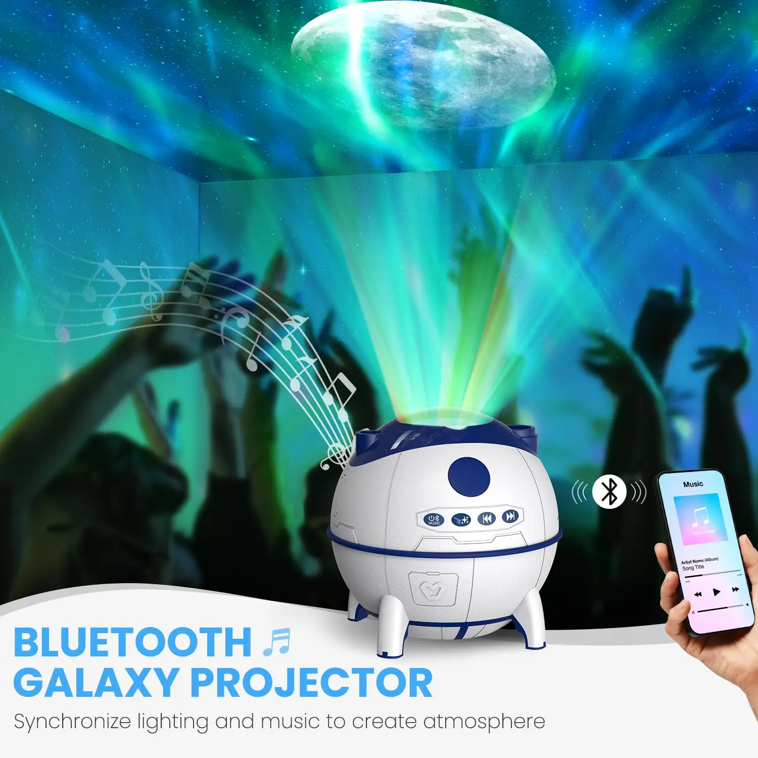 Galaxy Projector for Girls and Boys, Bedroom Night Light, Planetarium Projector, Valentines Day Gift, Xmas Deco