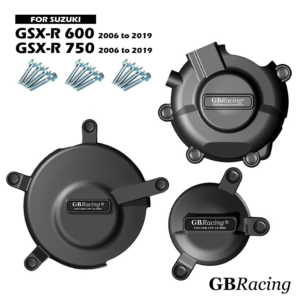 

GSXR600 GSXR750 2006-2025 + GBRacing Engine Protect Cover For SUZUKI GSXR 600 750 Motorcycle Clutch Pulse Protection Cover Parts