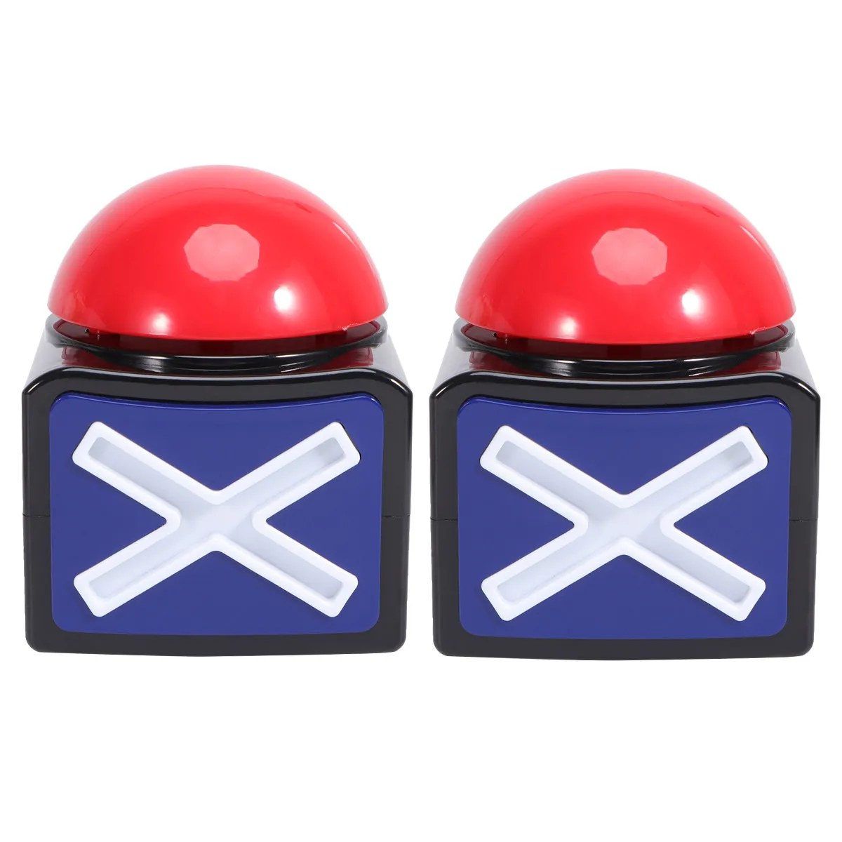 2Pcs -Activated Buzzer Light Sound Box for Game Shows Quiz Competitions Classroom Learning Parties Easy Press Loud Buzz