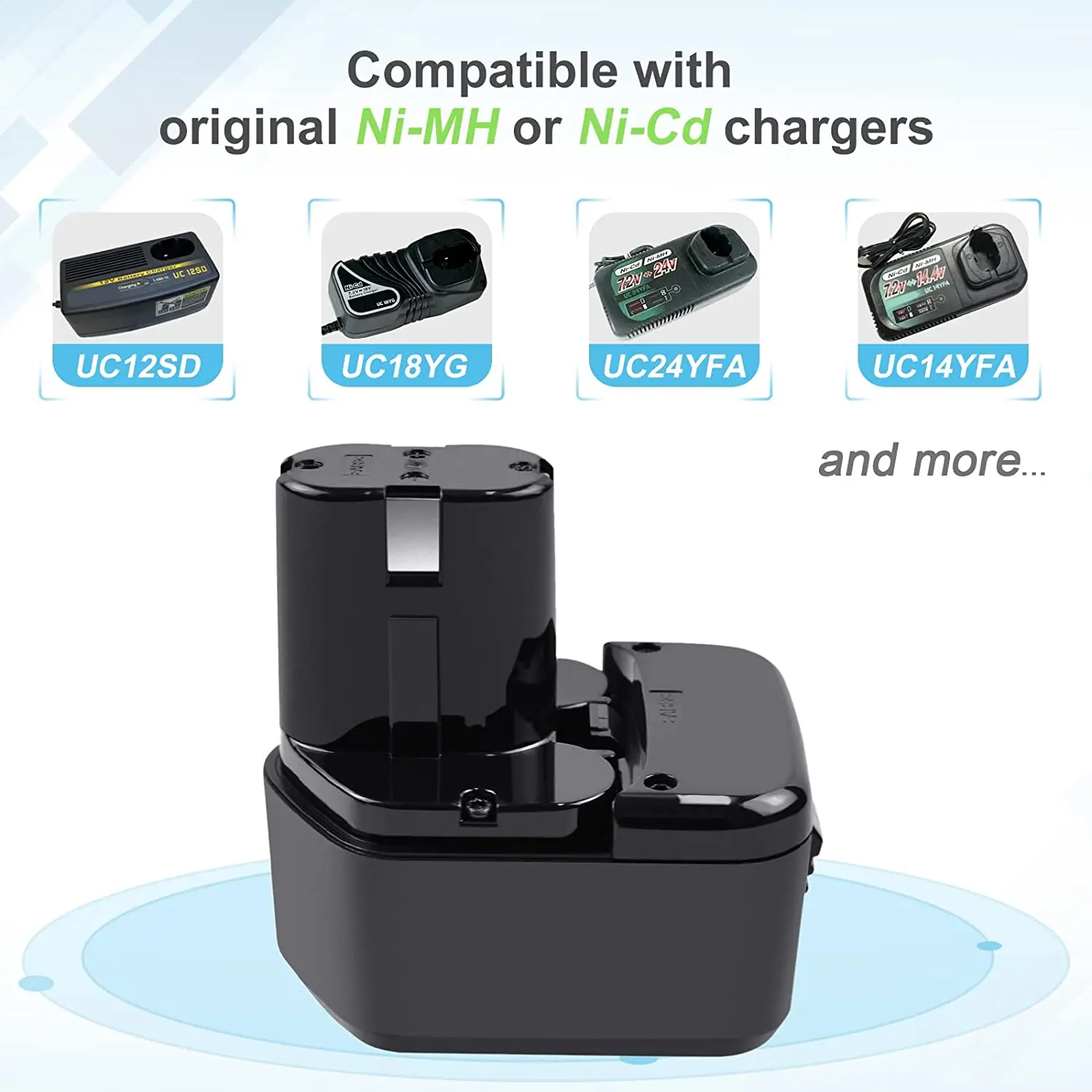 EB1214S EB1212S 3500mAh Replacement For Hitachi 10.8V/12V Ni-MH Battery EB1220HS 324360 322434 DS12DVF3 Rechargeable Battery