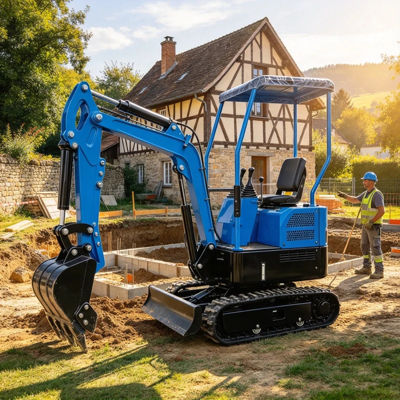 Mini Excavator Engine CE Escavadora Bagger 2t New Construction Thumb Clamp Can Be Added Garten Europe Machinery Compact