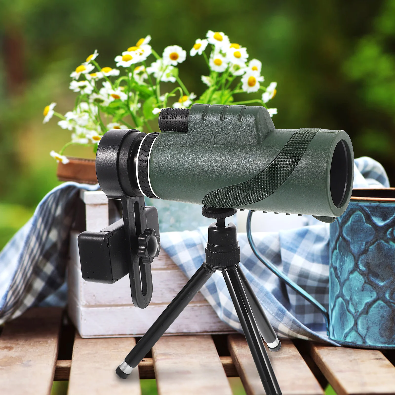 

Telescope Suit Aluminum Tripod Monoscope Small Telescopes for Adults Portable Sightseeing Glass