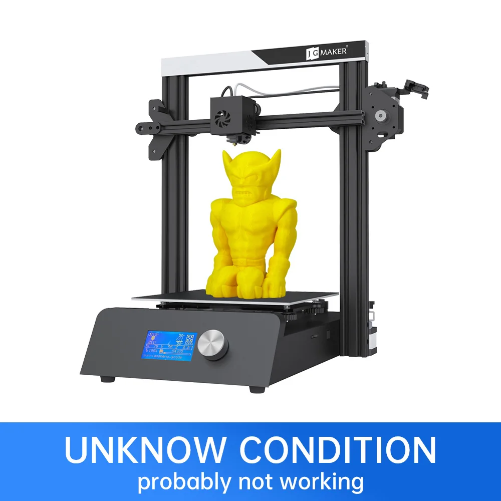 JG MAKER Used Magic 3D Printer Automatic Filament Feed Switch Off Continue Printing Filament Rotary Sensor 220 * 220 * 250 mm