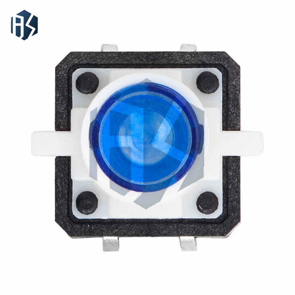 1PCS 12X12 Tactile Push Button Switch Momentary Tact LED Rot Grün Blau Gelb Weiß 12*12*7,3mm