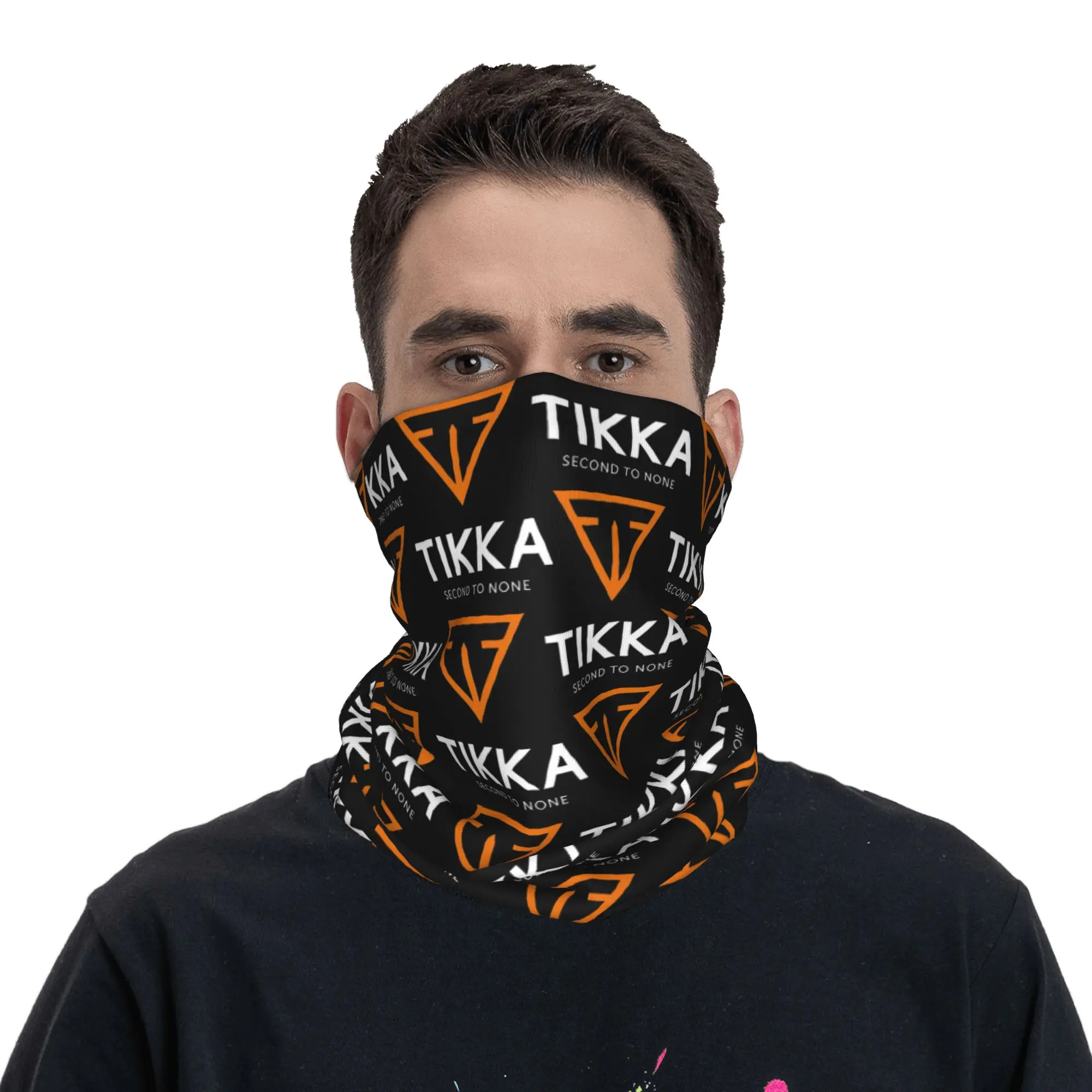 Tikka By Sako Finland Firearms Bandana Neck Cover Printed Mask Scarf Multi-use Cycling Scarf Cycling For Men Women Adult Winter