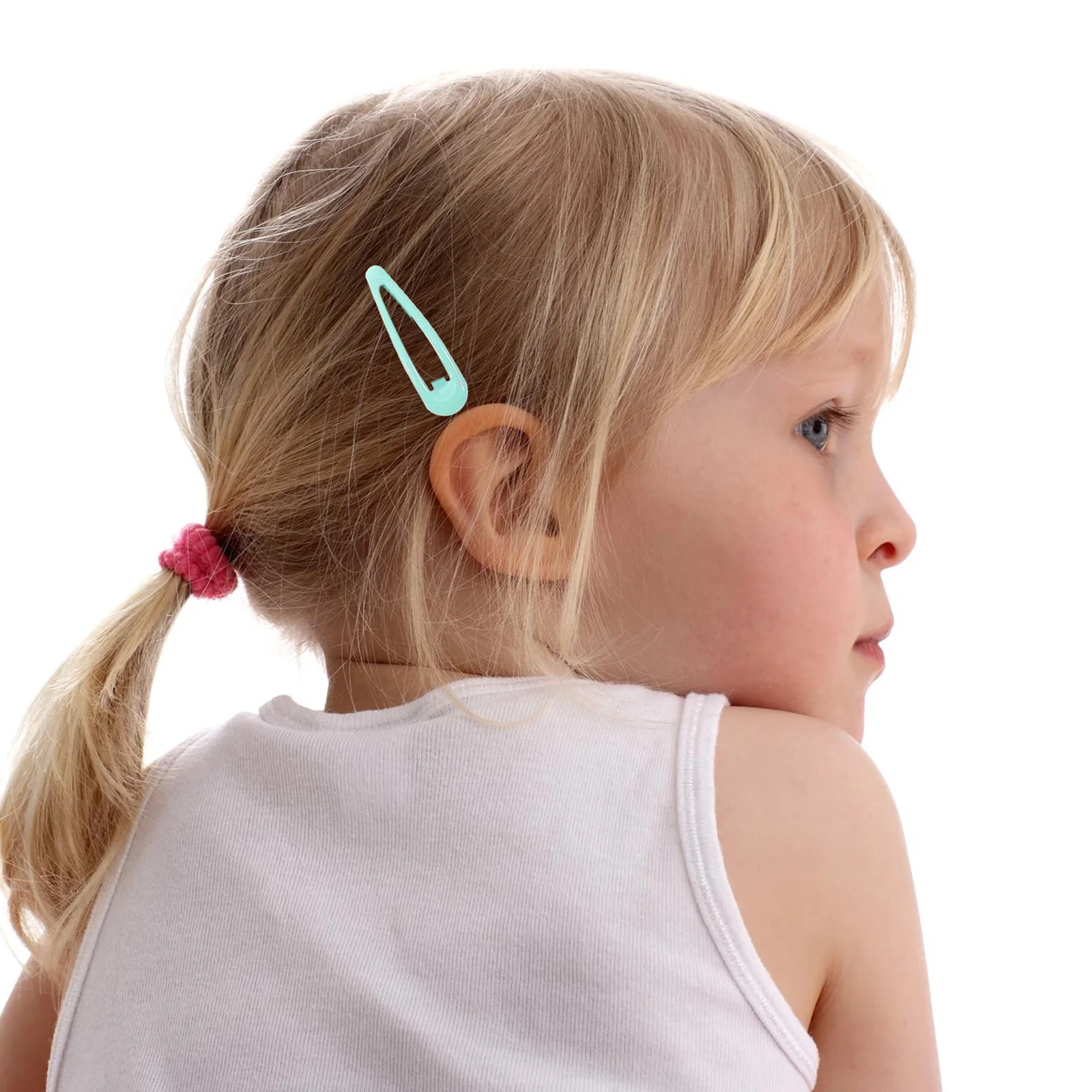 

40pcs Macaron Colorful Hair Clips C y Paint Dripping Oil Baby Girl Hair Ties Toddler No Damage Long Lasting Material