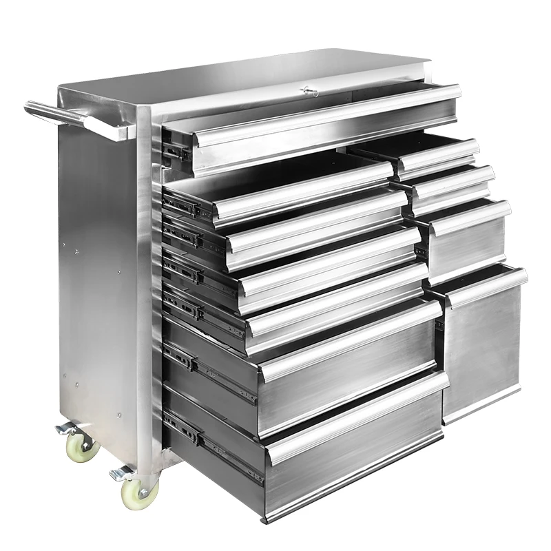 a for Stainless Steel 11-Drawer Lockable Waterproof Tool Cabinet   Garage Storage