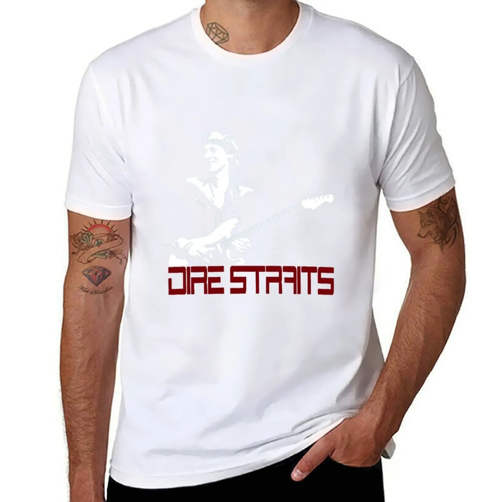 

Dire Straits Rock band Active T-Shirt t shirt for man 100 percent cotton printed t shirts for man T-Shirt