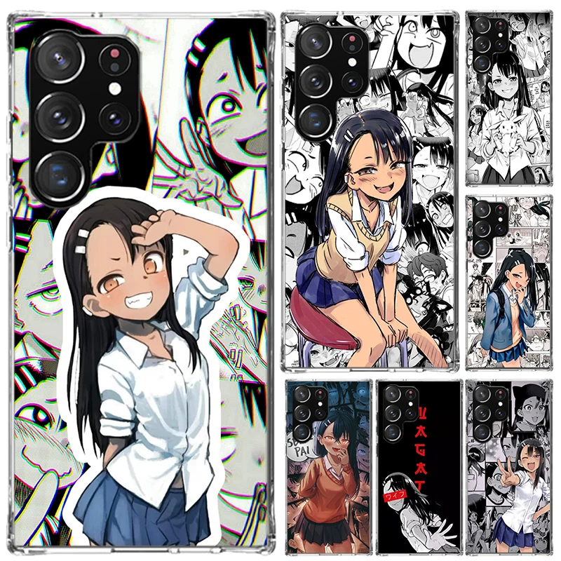 Nagatoro San Anime Aesthetic Phone Case for Samsung Galaxy S24 S23 S22 S21 Ultra S20 FE S10 Plus S10E S9 S8 + S7 Edge Soft Print