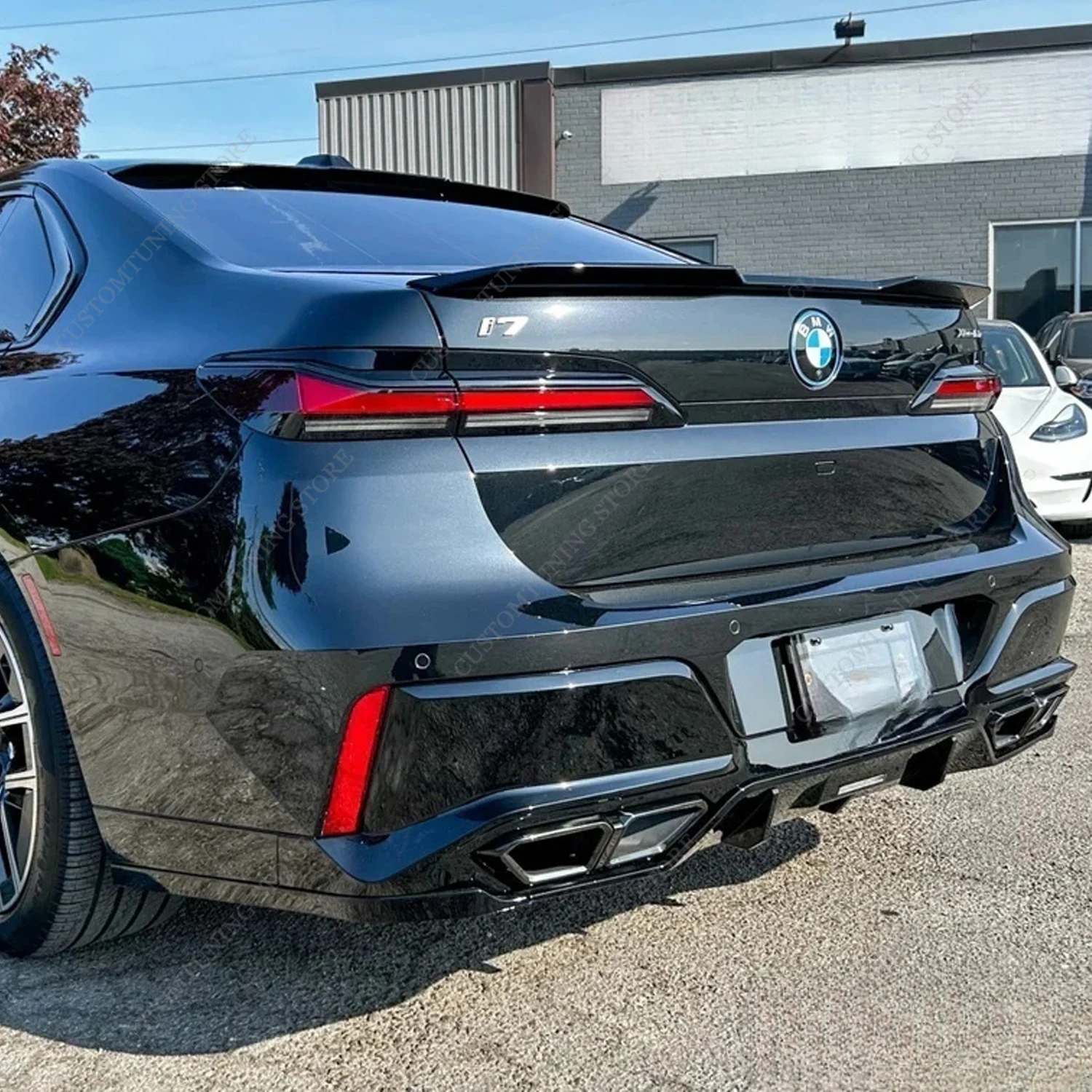 Para BMW G70 G71 negro brillante estilo MP alerón trasero alerón de maletero ala 735i 740i 740d 750e i7 tapas de alerón kits de carrocería 2023-2026