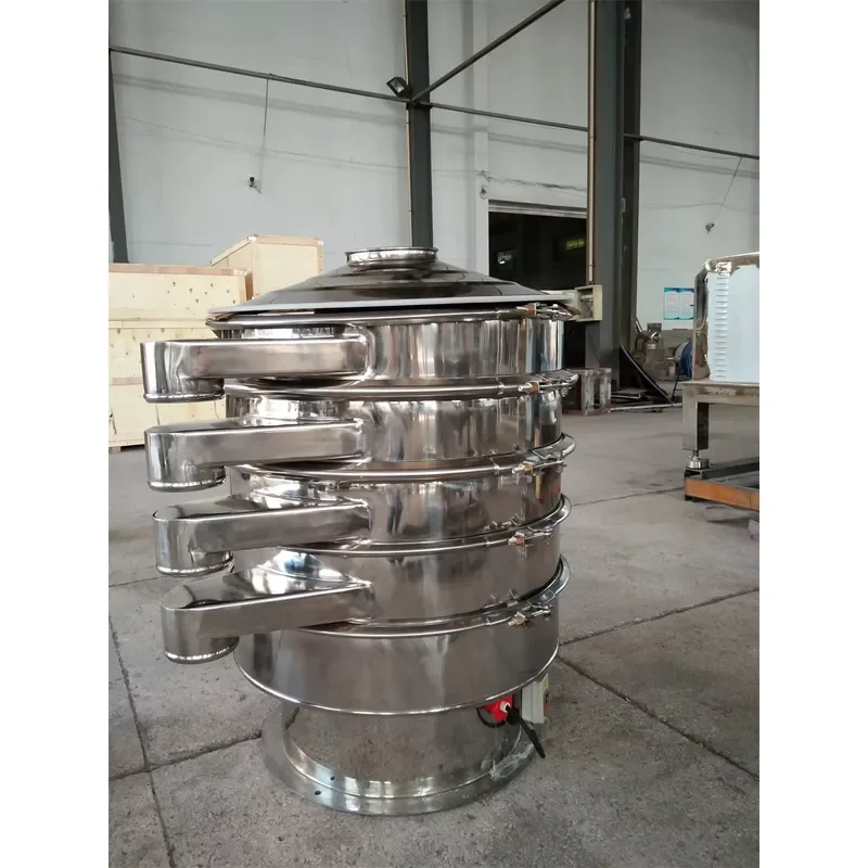 Food Industrial Vibrating Sifter Screen Wheat Flour Starch Separator Sieve Machine